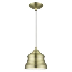 Endicott 1-Light Pendant in Antique Brass