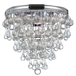 Crystorama Calypso 10 Inch Ceiling Light in Polished Chrome