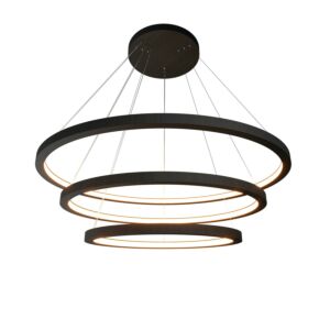 Frame LED Pendant in Charcoal