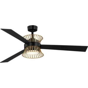 Bisbee 1-Light 55" Outdoor Ceiling Fan in Matte Black
