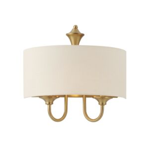 Bongo 1-Light Wall Sconce in Natural Aged Brass