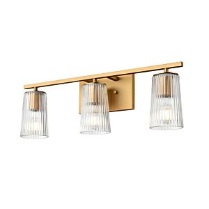 Lasalle 3-Light Bathroom Vanity Light in Brass