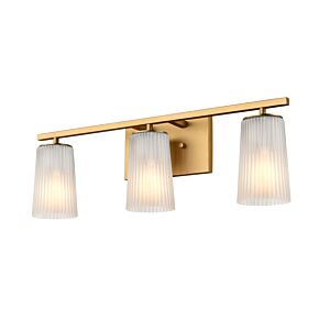 Luca 3-Light Bathroom Vanity Light in Brass