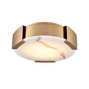 DVI Petra LED Flush Mount in Brass