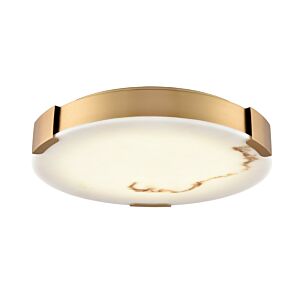 Petra LED Flush Mount in Brass