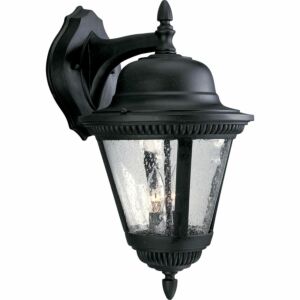 Westport 2-Light Wall Lantern in Textured Black