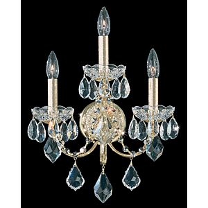 Century 3-Light Wall Sconce in Heirloom Gold