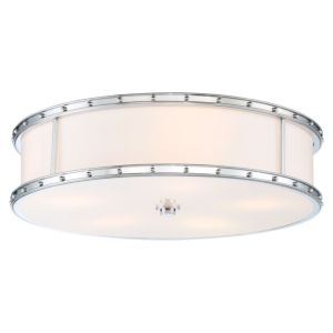 Minka Lavery LED Etched Glass Ceiling Light in Chrome