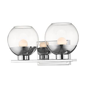 Z-Lite Osono 2-Light Bathroom Vanity Light In Chrome 
