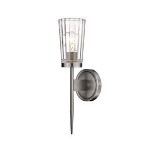 Z-Lite Flair 1-Light Wall Sconce In Antique Nickel