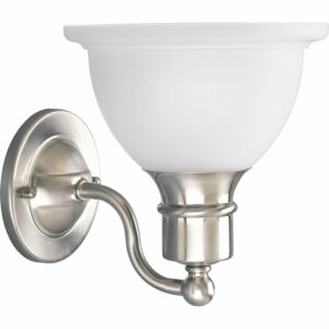 Madison 1-Light Bathroom Vanity Light Bracket in Brushed Nickel
