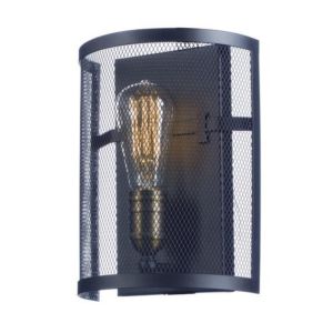 Maxim Lighting Palladium 1 Light 1 Light Wall Sconce in Black / Natural Aged Brass