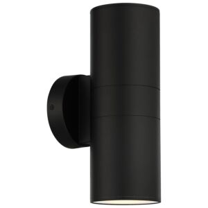 Matira Dual 2-Light LED Outdoor Wall Mount in Black