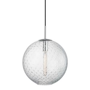 Hudson Valley Rousseau 18 Inch Pendant Light in Polished Chrome