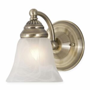 Standford 1-Light Bathroom Vanity Light in Antique Brass