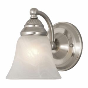 Standford 1-Light Bathroom Vanity Light in Brushed Nickel