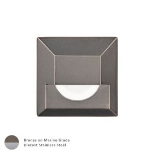 2061 1-Light LED Step and Wall Light in Bronzed Stainless Steel