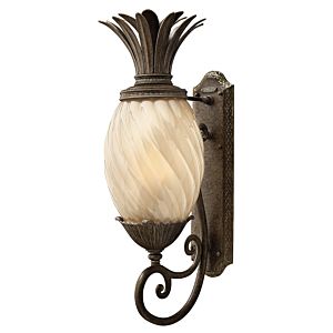 Plantation LED Outdoor Medium Wall Sconce in Pearl Bronze