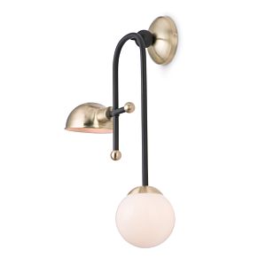 Maxim Mingle Led 2 Light Wall Sconce in Bronze and Satin Brass