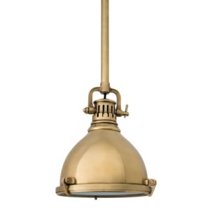 Hudson Valley Pelham 9 Inch Pendant Light in Aged Brass
