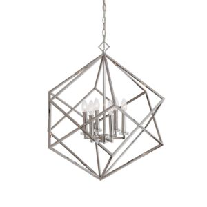 Euclid 6-Light Pendant in Polished Nickel