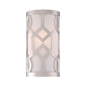 Libby Langdon for Crystorama Jennings 12 Inch Wall Sconce in Polished Nickel