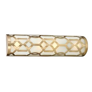 Libby Langdon for Crystorama Jennings 24 Inch Bathroom Vanity Light in Aged Brass