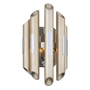  Arpeggio Wall Sconce in Antique Silver Leaf Stainless