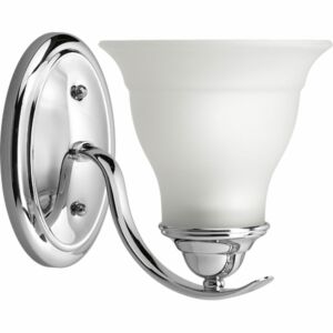 Trinity 1-Light Bathroom Vanity Light Bracket in Polished Chrome
