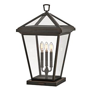 Alford Place 3-Light Large Pier Mount Lantern in Oil Rubbed Bronze