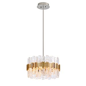  Ciro Pendant Light in Antique Silver Leaf Stainless