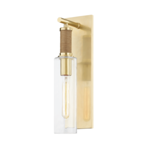 Eastchester 1-Light Wall Sconce in Aged Brass