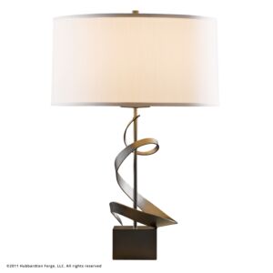 Hubbardton Forge 23 Inch Gallery Spiral Table Lamp in Dark Smoke
