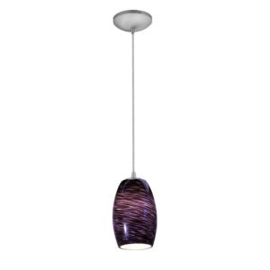 Chianti Purple Swirl Corded Pendant Light