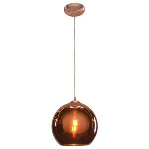 Glow 1-Light Pendant in Brushed Copper