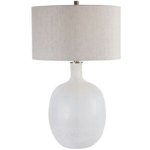 Whiteout 1-Light Table Lamp in Brushed Nickel