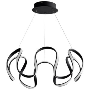 Cirro 1-Light LED Ceiling Mount in Black