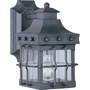 Nantucket 1-Light 13" Outdoor Wall Lantern in Country Forge