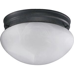 3021 Faux Alabaster Mushrooms 2-Light Ceiling Mount in Toasted Sienna