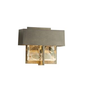 Hubbardton Forge 7 Inch Shard Small LED Outdoor Sconce in Coastal Burnished Steel