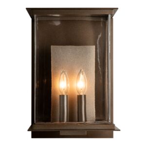 Hubbardton Forge Kingston Outdoor Large Sconce in Coastal Bronze