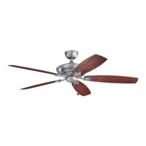 Tulle Patio 60-inch Ceiling Fan/Weathered Steel Powder Coat