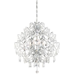 Minka Lavery Isabella'S Crown 8 Light Traditional Chandelier in Chrome