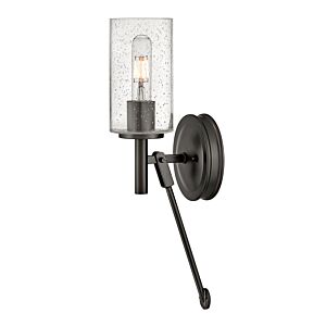 Hinkley Collier 1-Light Wall Sconce In Black Oxide