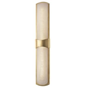 Hudson Valley Valencia 26 Inch Wall Sconce in Aged Brass