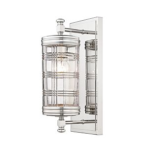 Z-Lite Archer 1-Light Wall Sconce In Polished Nickel