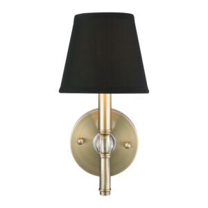 Waverly 1-Light Wall Sconce in Aged Brass