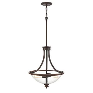   Transitional Chandelier in Rubbed Bronze