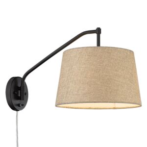 Ryleigh 1-Light Wall Sconce in Matte Black