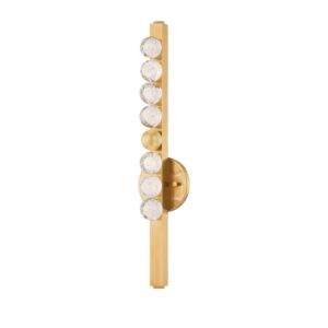 Annecy 1-Light LED Wall Sconce in Vintage Brass
